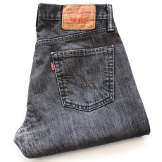 画像1: Levi'sリーバイス 514 リペア 先染め ブラック デニムパンツ W29 L30★SDP4015 (1)