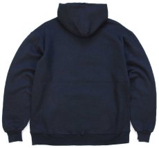 画像2: 90s メキシコ製 RUSSELLラッセル BEACH アップリケ スウェットパーカー 黒 L★フーディー (2)