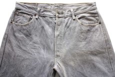 画像4: Levi'sリーバイス 501 先染め グレー デニムパンツ フェード W38 L32★SDP4097 (4)