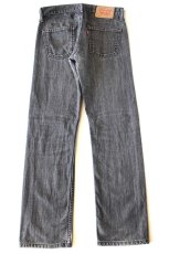 画像3: Levi'sリーバイス 514 リペア 先染め ブラック デニムパンツ W29 L30★SDP4015 (3)