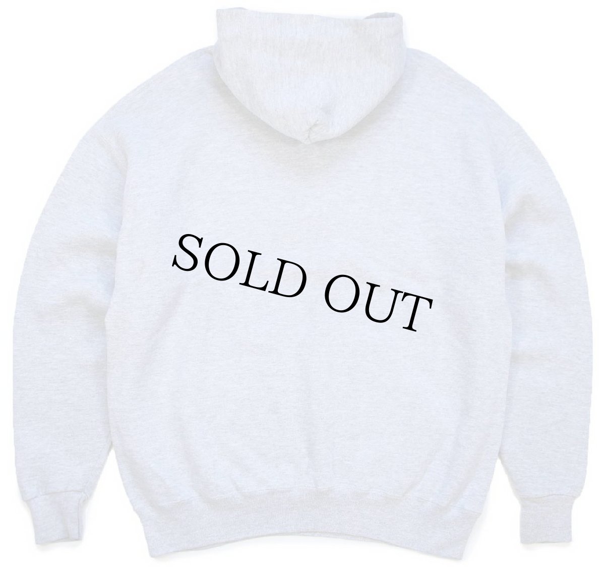 画像2: 90s メキシコ製 RUSSELLラッセル 無地 スウェットパーカー 杢グレー XL★フーディー ブランク (2)