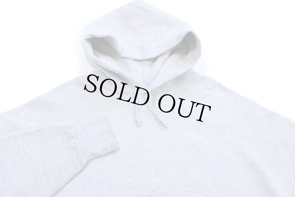 画像3: 90s メキシコ製 RUSSELLラッセル 無地 スウェットパーカー 杢グレー XL★フーディー ブランク (3)