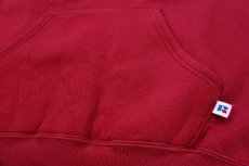 画像5: 90s メキシコ製 RUSSELLラッセル GRADY 42 CROSS COUNTRY スウェットパーカー 濃赤 L★フーディー (5)