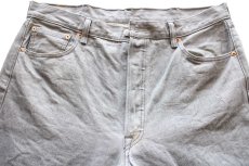 画像4: Levi'sリーバイス 501 先染め グレー デニムパンツ W38 L32★SDP3934 (4)