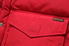 画像7: 00s WOOLRICH JOHN RICH&BROS ウールリッチ ダウンベスト 赤 M (7)