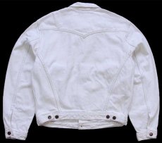 画像2: 90s Levi'sリーバイス 71165 カラーデニムジャケット 4ポケット 生成り M★ユーロ (2)