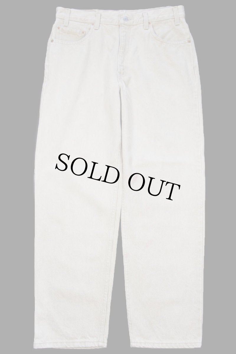 画像2: 90s USA製 Levi'sリーバイス 550 先染め カラーデニムパンツ カーキ W36 L30 (2)