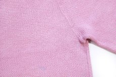 画像5: 80s USA製 L.L.Bean 無地 コットンニット セーター ピンク W-XL (5)