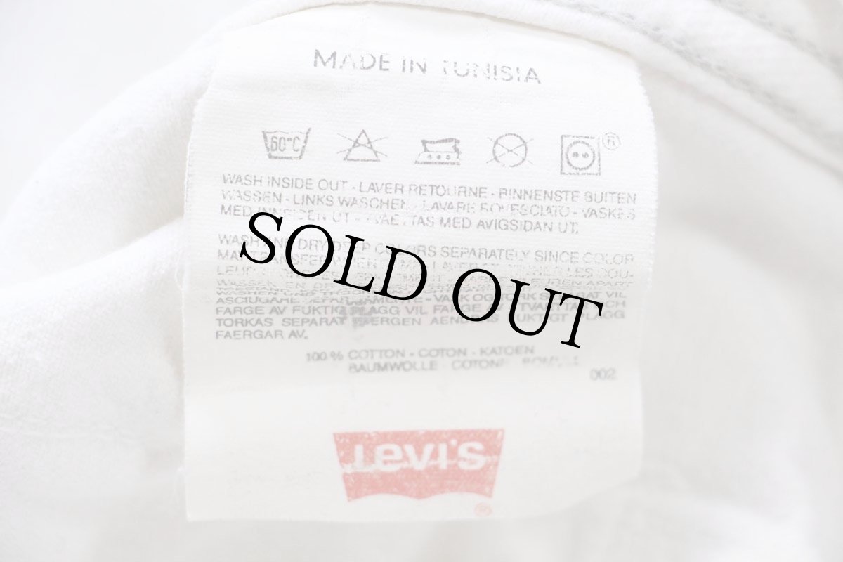画像4: 90s Levi'sリーバイス 71165 デニムジャケット 4ポケット 生成り M★ユーロ (4)