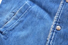 画像6: 80s カナダ製 WINNER ボアライナー デニム ランチコート M (6)