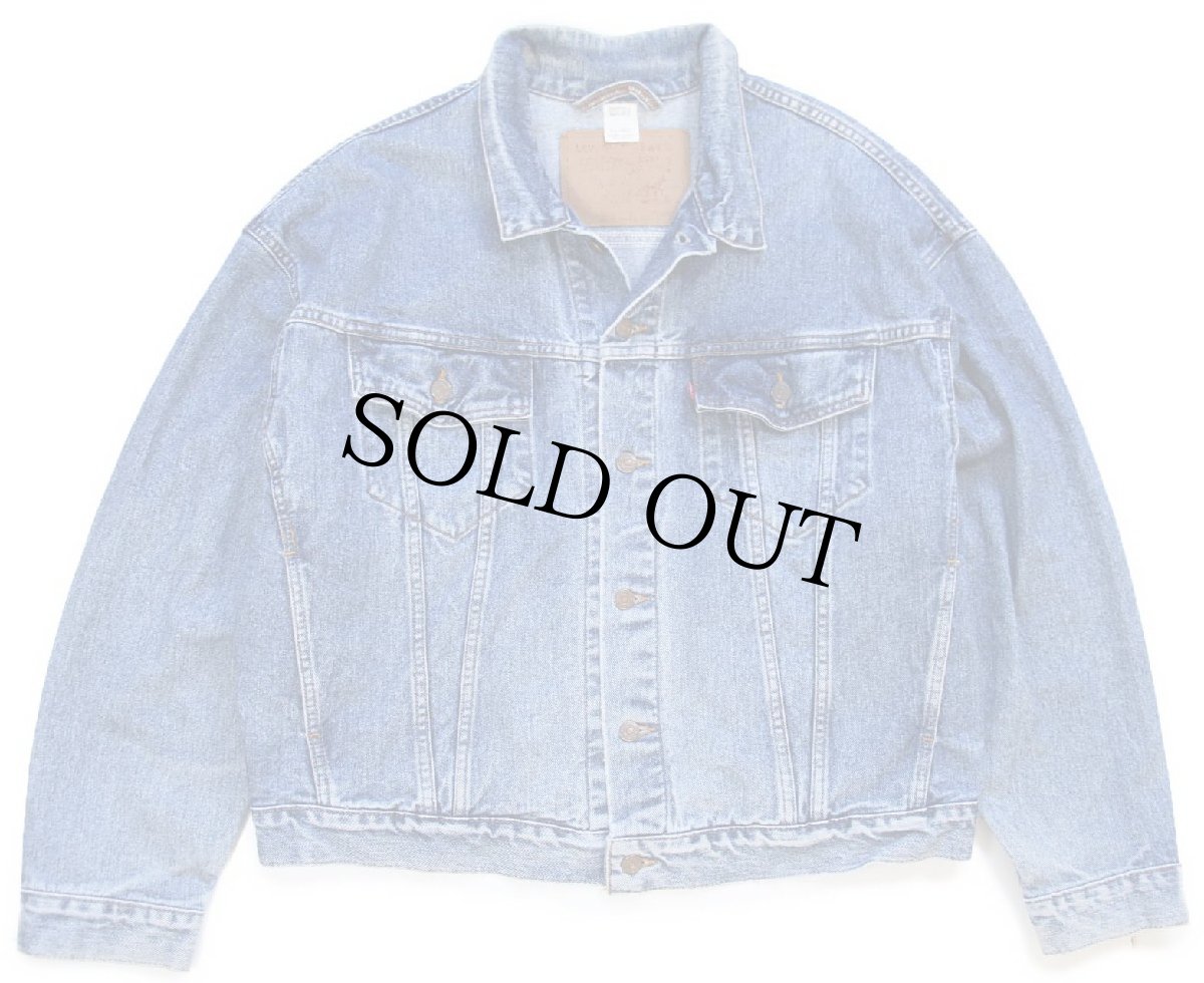 画像1: 90s メキシコ製 Levi'sリーバイス 70598 デカパッチ デニムジャケット 4ポケット XL (1)