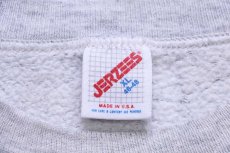 画像5: 90s USA製 BROOKLYN NEW YORK ひび割れプリント スウェット 杢ライトグレー XL★RUSSELLラッセル (5)