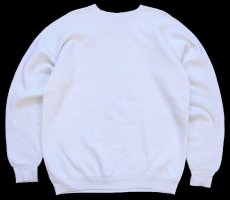 画像2: 80s USA製 KANSAS JAYHAWKS マスコット スウェット 白 XL (2)