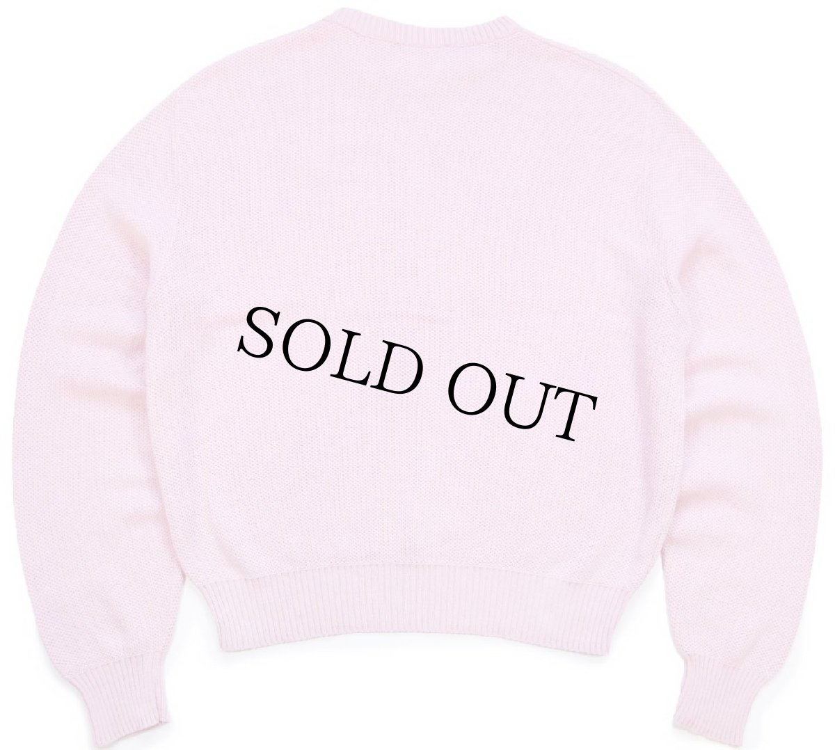 画像2: 80s USA製 L.L.Bean 無地 コットンニット セーター ピンク W-XL (2)