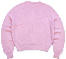 画像2: 80s USA製 L.L.Bean 無地 コットンニット セーター ピンク W-XL (2)