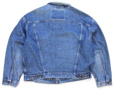 画像2: 90s メキシコ製 Levi'sリーバイス 70598 デカパッチ デニムジャケット 4ポケット XL (2)