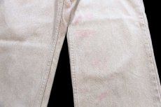 画像9: 90s USA製 Levi'sリーバイス 550 先染め カラーデニムパンツ カーキ W36 L30 (9)