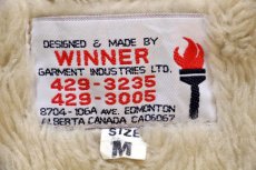 画像4: 80s カナダ製 WINNER ボアライナー デニム ランチコート M (4)