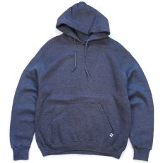 画像1: 90s メキシコ製 RUSSELLラッセル ツートン 切り替え スウェットパーカー 杢チャコールグレー M★フーディー ブランク (1)