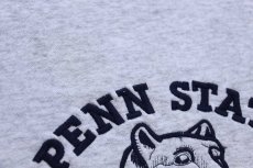 画像5: 80s USA製 PENN STATE 刺繍 スウェット 杢ライトグレー L★RUSSELLラッセル (5)
