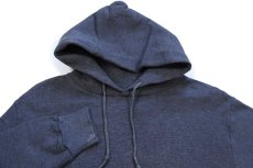 画像3: 90s メキシコ製 RUSSELLラッセル ツートン 切り替え スウェットパーカー 杢チャコールグレー M★フーディー ブランク (3)