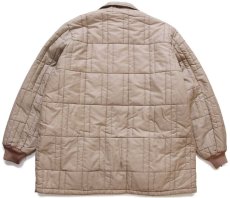 画像2: 80s USA製 BLAIR ボアライナー ナイロン キルティングジャケット グレーベージュ T-XXL★特大 (2)