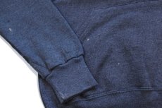 画像6: 90s メキシコ製 RUSSELLラッセル ツートン 切り替え スウェットパーカー 杢チャコールグレー M★フーディー ブランク (6)