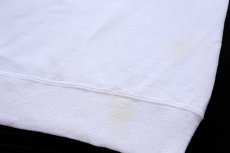 画像6: 90s USA製 RUSSELLラッセル FULMER FALCONS 前V スウェット 白 L (6)