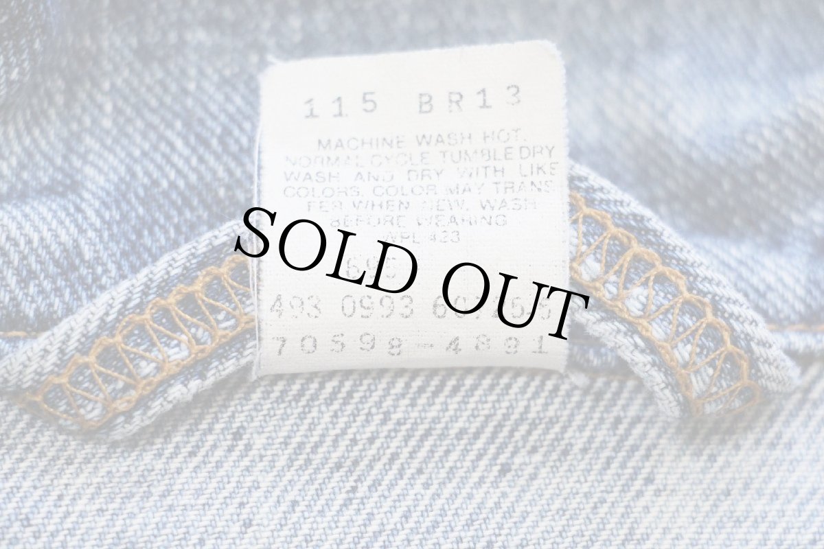 画像6: 90s メキシコ製 Levi'sリーバイス 70598 デカパッチ デニムジャケット 4ポケット XL (6)