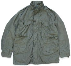 画像1: 80s 米軍 U.S.ARMY M-65 フィールドジャケット オリーブグリーン M-R (1)