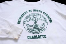 画像3: 80s Velva Sheen UNIVERSITY OF NORTH CAROLINA CHARLOTTE スウェット 白 (3)
