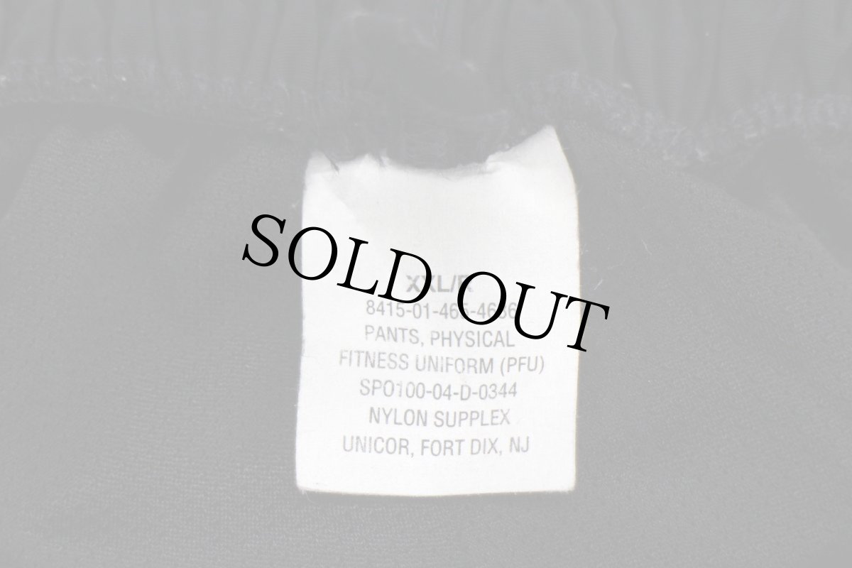 画像6: 00s 米軍 U.S.ARMY PFU トレーニング ナイロンパンツ 黒 XXL/R★151 IPFU 特大 (6)