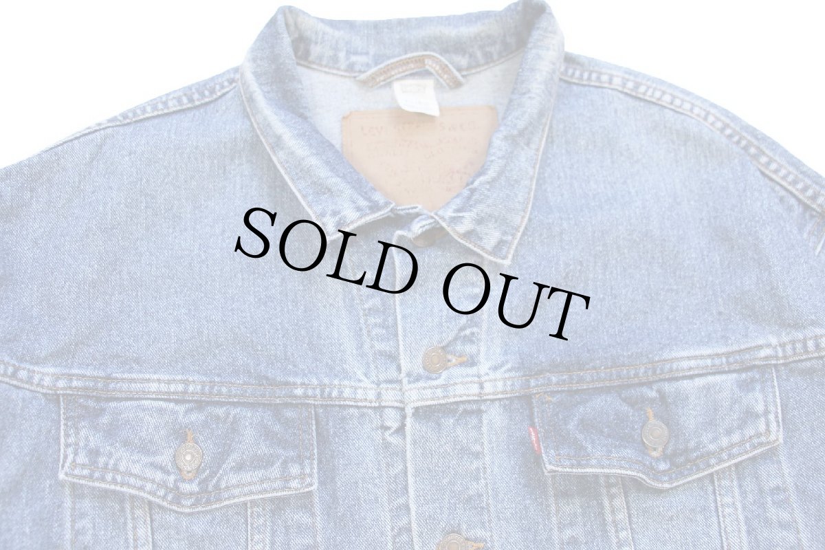 画像3: 90s メキシコ製 Levi'sリーバイス 70598 デカパッチ デニムジャケット 4ポケット XL (3)