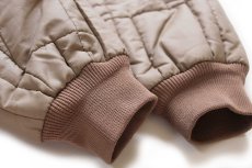 画像6: 80s USA製 BLAIR ボアライナー ナイロン キルティングジャケット グレーベージュ T-XXL★特大 (6)