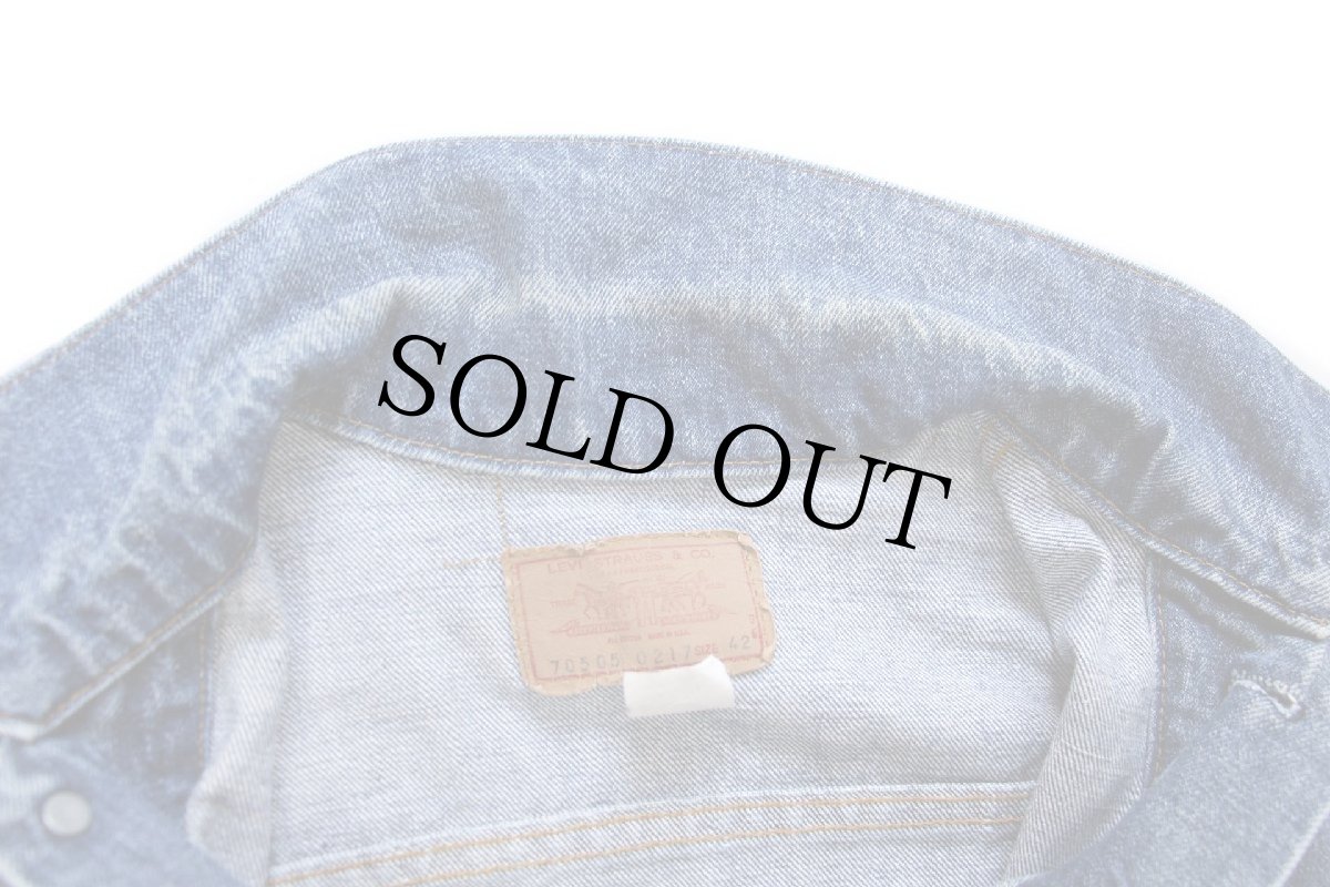 画像7: 70s USA製 Levi'sリーバイス 70505 デニムジャケット 42 (7)