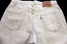 画像5: 90s USA製 Levi'sリーバイス 550 先染め カラーデニムパンツ カーキ W36 L30 (5)