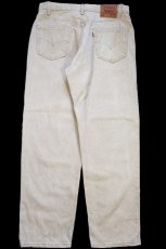画像3: 90s USA製 Levi'sリーバイス 550 先染め カラーデニムパンツ カーキ W36 L30 (3)