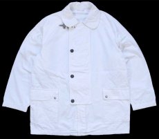 画像1: Fay チンスト付き コットン混 フィールドコート ホワイト★ジャケット (1)