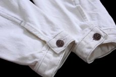 画像7: 90s Levi'sリーバイス 71165 カラーデニムジャケット 4ポケット 生成り M★ユーロ (7)