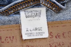 画像5: 90s メキシコ製 Levi'sリーバイス 70598 デカパッチ デニムジャケット 4ポケット XL (5)