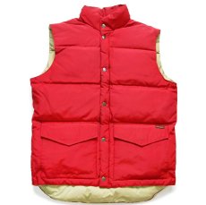 画像1: 00s WOOLRICH JOHN RICH&BROS ウールリッチ ダウンベスト 赤 M (1)