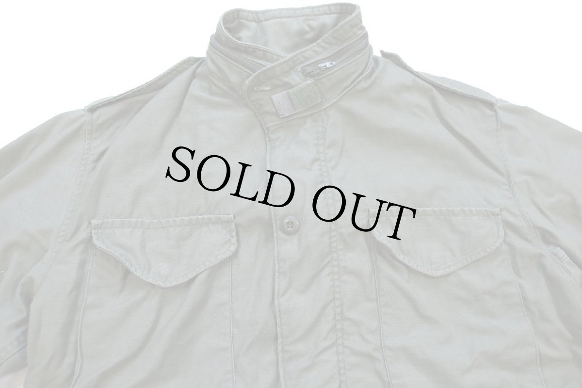 画像3: 80s 米軍 U.S.ARMY M-65 フィールドジャケット オリーブグリーン M-R (3)