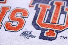 画像4: 90s USA製 UNIVERSITY OF FIGHTING ILLINOIS インディアンヘッド ロゴ スウェット 白 L (4)