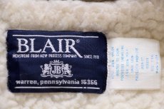 画像4: 80s USA製 BLAIR ボアライナー ナイロン キルティングジャケット グレーベージュ T-XXL★特大 (4)