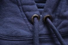 画像5: USA製 AMERICAN GIANT 無地 ダブルエルボー コットン スウェットパーカー 紺 XL★フーディー ブランク (5)