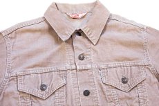 画像3: 70s USA製 Levi'sリーバイス 70505 コーデュロイジャケット ブラウンベージュ 42 (3)