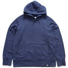 画像1: USA製 AMERICAN GIANT 無地 ダブルエルボー コットン スウェットパーカー 紺 XL★フーディー ブランク (1)