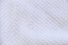 画像6: 70s フランス製 CHEMISE LACOSTE ラコステ ライン パチポケ アクリルニット カーディガン 白 5 (6)