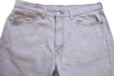 画像4: Levi'sリーバイス 505 ストレッチ カラーデニムパンツ ブラウンベージュ W36 L32★SDP4381 (4)