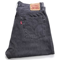 画像1: Levi'sリーバイス 501 カットオフ ブラック デニムパンツ W30★SDP4393 (1)